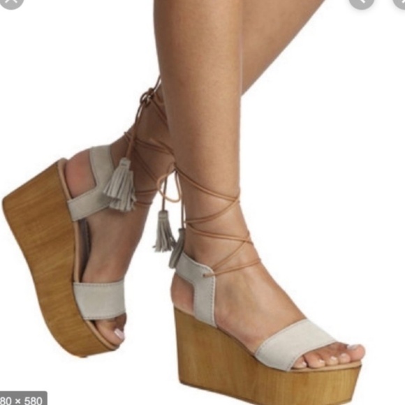 Steve Madden Shannnon Platform Leather Sandals Black size 10 - Picture 14 of 14